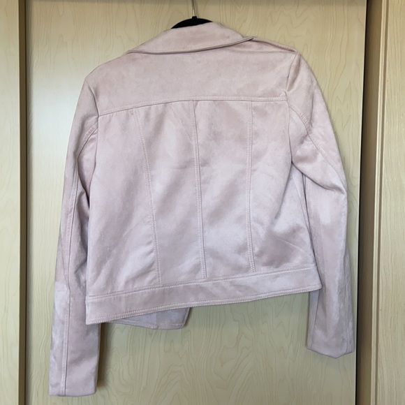 Philosophy Light Pink Soft Suede Jacket XS - Picture 4 of 4